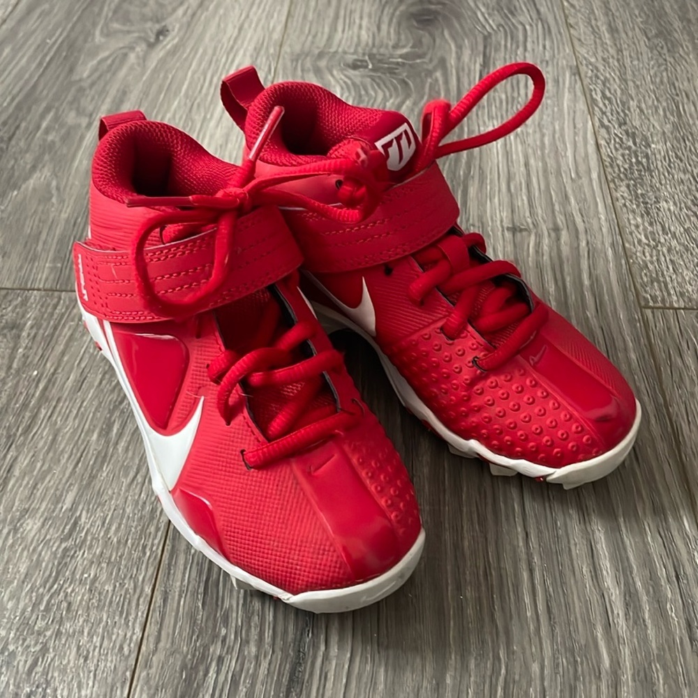 Nike Kids Red and White Sneakers